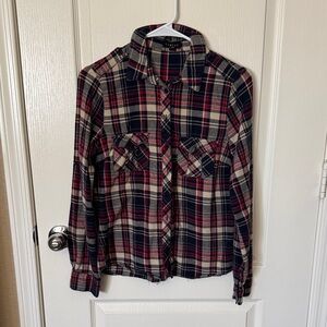 Timing Navy and Red Plaid Shirt